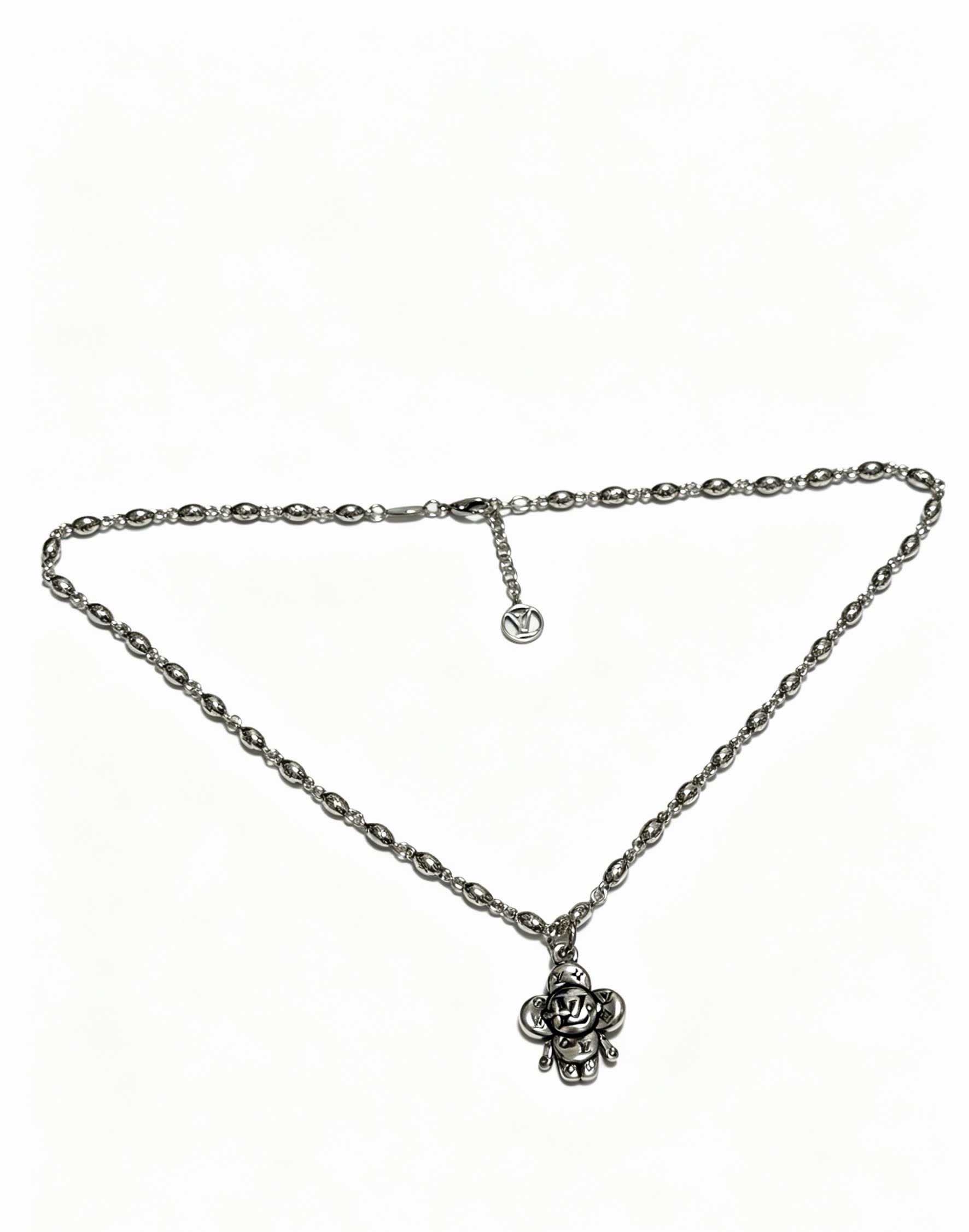 Louis Vuitton Silver Charm Necklace